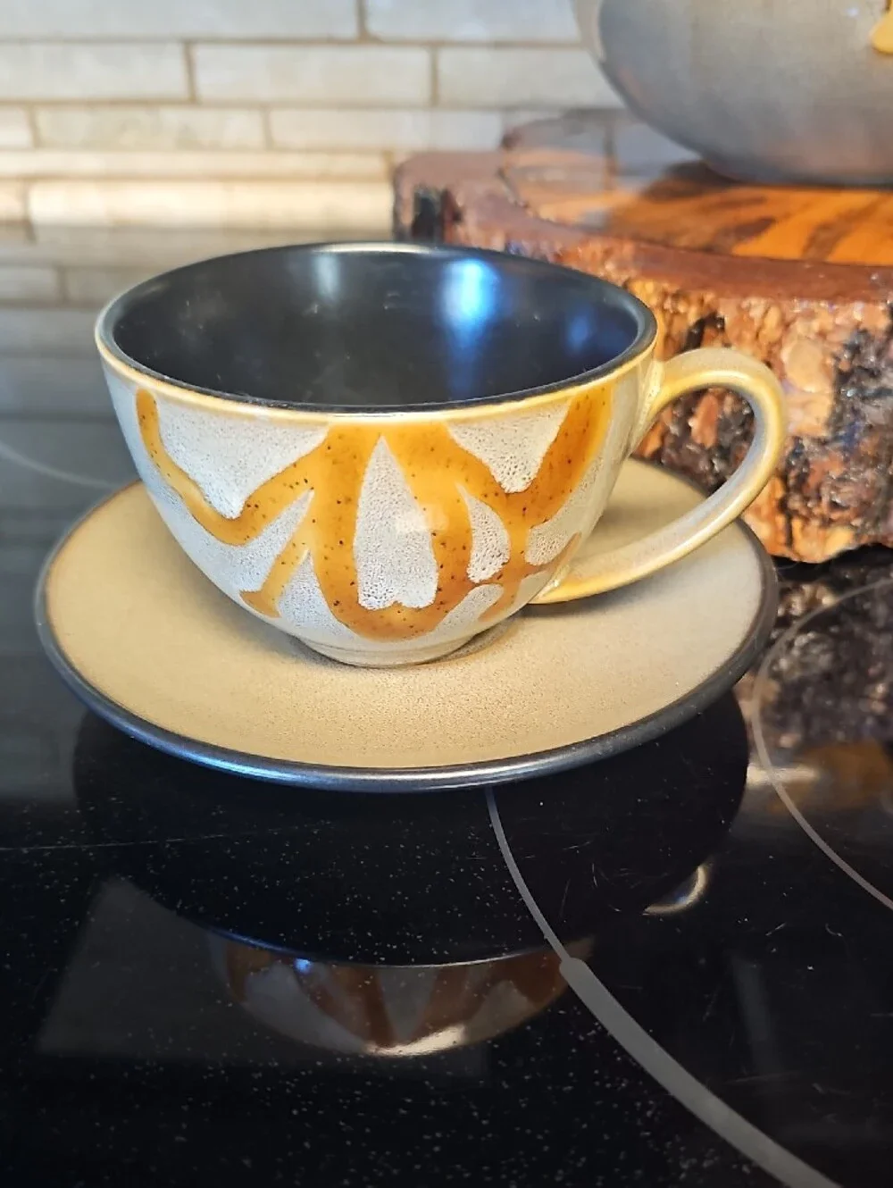 Ceramic Teapot and Cup Set By Pier 1 Imports